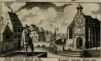 Picture 19 of 54 from [Duodekàs] emblematum sacrorum quorum consideratio accurata ad fidei exercitium et excitandam pietatem plurimum facere potest : erster [-vierter] Theill : schöner geistlichen Lehr vndt trost figuren, deren fleissige betrachtung zur Glaubens vbung vndt erweckung Chistlicher [sic] andacht, durch Gottes gnade, sehr deinlich sein kän (1625), leaf 36