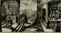 An illustration from [Duodekàs] emblematum sacrorum quorum consideratio accurata ad fidei exercitium et excitandam pietatem plurimum facere potest : erster [-vierter] Theill : schöner geistlichen Lehr vndt trost figuren, deren fleissige betrachtung zur Glaubens vbung vndt erweckung Chistlicher [sic] andacht, durch Gottes gnade, sehr deinlich sein kän (1625)