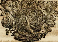 An illustration from Tapisseries du roy, ou sont representez les quatre elemens et les quatre saisons : avec les devises qvi les accompagnent & leur explication = Königliche französische Tapezereyen, oder überauss schöne Sinn-Bilder, in welchen die vier Element, samt den vier Jahr-Zeiten, neben den Dencksprüchen und ihren Ausslegungen, vorgestellet werden (1690)