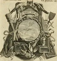 An illustration from Tapisseries du roy, ou sont representez les quatre elemens et les quatre saisons : avec les devises qvi les accompagnent & leur explication = Königliche französische Tapezereyen, oder überauss schöne Sinn-Bilder, in welchen die vier Element, samt den vier Jahr-Zeiten, neben den Dencksprüchen und ihren Ausslegungen, vorgestellet werden (1690)