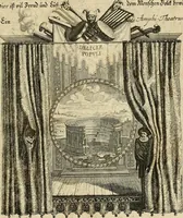 An illustration from Tapisseries du roy, ou sont representez les quatre elemens et les quatre saisons : avec les devises qvi les accompagnent & leur explication = Königliche französische Tapezereyen, oder überauss schöne Sinn-Bilder, in welchen die vier Element, samt den vier Jahr-Zeiten, neben den Dencksprüchen und ihren Ausslegungen, vorgestellet werden (1690)