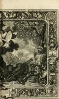 An illustration from Tapisseries du roy, ou sont representez les quatre elemens et les quatre saisons : avec les devises qvi les accompagnent & leur explication = Königliche französische Tapezereyen, oder überauss schöne Sinn-Bilder, in welchen die vier Element, samt den vier Jahr-Zeiten, neben den Dencksprüchen und ihren Ausslegungen, vorgestellet werden (1690)