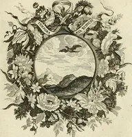 An illustration from Tapisseries du roy, ou sont representez les quatre elemens et les quatre saisons : avec les devises qvi les accompagnent & leur explication = Königliche französische Tapezereyen, oder überauss schöne Sinn-Bilder, in welchen die vier Element, samt den vier Jahr-Zeiten, neben den Dencksprüchen und ihren Ausslegungen, vorgestellet werden (1690)