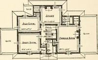 An illustration from The Dutch colonial house; its origin, design, modern plan and construction; illustrated with photographs of old examples and American adaptations of the style (1913)