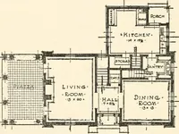 An illustration from The Dutch colonial house; its origin, design, modern plan and construction; illustrated with photographs of old examples and American adaptations of the style (1913)