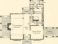 An illustration from The Dutch colonial house; its origin, design, modern plan and construction; illustrated with photographs of old examples and American adaptations of the style (1913)