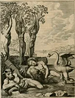 An illustration from Tableaux du temple des muses : tirez du cabinet de feu Mr. Fauereau, conseiller du roy en sa Cour des aydes, & grauez en tailles-douces par les meilleurs maistres de son temps, pour representer les vertus & les vices, sur les plus illustres fables de l'antiquité (1655)