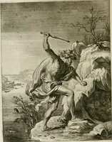 An illustration from Tableaux du temple des muses : tirez du cabinet de feu Mr. Fauereau, conseiller du roy en sa Cour des aydes, & grauez en tailles-douces par les meilleurs maistres de son temps, pour representer les vertus & les vices, sur les plus illustres fables de l'antiquité (1655)