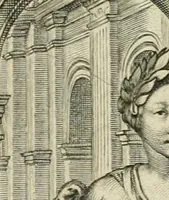 An illustration from Tableaux du temple des muses : tirez du cabinet de feu Mr. Fauereau, conseiller du roy en sa Cour des aydes, & grauez en tailles-douces par les meilleurs maistres de son temps, pour representer les vertus & les vices, sur les plus illustres fables de l'antiquité (1655)