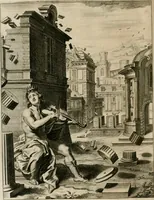 An illustration from Tableaux du temple des muses : tirez du cabinet de feu Mr. Fauereau, conseiller du roy en sa Cour des aydes, & grauez en tailles-douces par les meilleurs maistres de son temps, pour representer les vertus & les vices, sur les plus illustres fables de l'antiquité (1655)