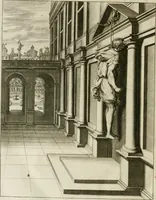 An illustration from Tableaux du temple des muses : tirez du cabinet de feu Mr. Fauereau, conseiller du roy en sa Cour des aydes, & grauez en tailles-douces par les meilleurs maistres de son temps, pour representer les vertus & les vices, sur les plus illustres fables de l'antiquité (1655)