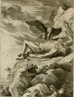 An illustration from Tableaux du temple des muses : tirez du cabinet de feu Mr. Fauereau, conseiller du roy en sa Cour des aydes, & grauez en tailles-douces par les meilleurs maistres de son temps, pour representer les vertus & les vices, sur les plus illustres fables de l'antiquité (1655)