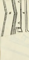 An illustration from Dvo libri di m. Giacomo Lanteri di Paratico da Brescia : del modo di fare le fortificationi de terra intorno alle città, & alle castella per fortificarle : et di fare cosi i forti in campagna per gli alloggiamenti de gli esserciti : come anco per andar sotto ad una terra, & di fare i ripari nella batterie (1559)