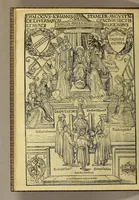 An illustration from Dyalogus. Iohannis Stamler. August[e]n. De diversarum gencium sectis et mundi religionibus. : Registru[m] operis respice in fine (1508)