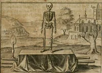 An illustration from Dyas chymica tripartita, das ist, Sechs herzliche deutsche philosophische Tractätlein : deren II. von an jtzo noch im Leben, II. von mitlern Alters, und II. von ältern Philosophis beschrieben Worden : nunmehr aber allen Filiis doctrinae zu Nutz an Tag geben, und mit schönen Figuren gezieret (1625)
