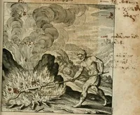 An illustration from Dyas chymica tripartita, das ist, Sechs herzliche deutsche philosophische Tractätlein : deren II. von an jtzo noch im Leben, II. von mitlern Alters, und II. von ältern Philosophis beschrieben Worden : nunmehr aber allen Filiis doctrinae zu Nutz an Tag geben, und mit schönen Figuren gezieret (1625)