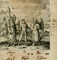 An illustration from Dyas chymica tripartita, das ist, Sechs herzliche deutsche philosophische Tractätlein : deren II. von an jtzo noch im Leben, II. von mitlern Alters, und II. von ältern Philosophis beschrieben Worden : nunmehr aber allen Filiis doctrinae zu Nutz an Tag geben, und mit schönen Figuren gezieret (1625)