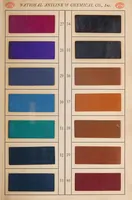 An illustration from Dyes for leather : showing colors which are most suitable to this material and demanded by the trade. (1917)