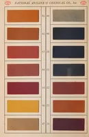 An illustration from Dyes for leather : showing colors which are most suitable to this material and demanded by the trade. (1917)