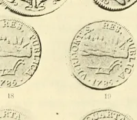 Picture 18 of 80 from The early coins of America and the laws governing their issue : comprising also descriptions of the Washington pieces, the Anglo-American tokens, many pieces of unknown origin, of the seventeenth and eighteenth centuries, and the first patterns of the United States Mint (1875), leaf 175