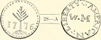 Picture 20 of 80 from The early coins of America and the laws governing their issue : comprising also descriptions of the Washington pieces, the Anglo-American tokens, many pieces of unknown origin, of the seventeenth and eighteenth centuries, and the first patterns of the United States Mint (1875), leaf 190