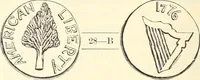 Picture 21 of 80 from The early coins of America and the laws governing their issue : comprising also descriptions of the Washington pieces, the Anglo-American tokens, many pieces of unknown origin, of the seventeenth and eighteenth centuries, and the first patterns of the United States Mint (1875), leaf 190