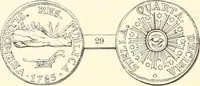 Picture 22 of 80 from The early coins of America and the laws governing their issue : comprising also descriptions of the Washington pieces, the Anglo-American tokens, many pieces of unknown origin, of the seventeenth and eighteenth centuries, and the first patterns of the United States Mint (1875), leaf 194