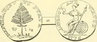 Picture 38 of 80 from The early coins of America and the laws governing their issue : comprising also descriptions of the Washington pieces, the Anglo-American tokens, many pieces of unknown origin, of the seventeenth and eighteenth centuries, and the first patterns of the United States Mint (1875), leaf 323