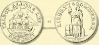 Picture 56 of 80 from The early coins of America and the laws governing their issue : comprising also descriptions of the Washington pieces, the Anglo-American tokens, many pieces of unknown origin, of the seventeenth and eighteenth centuries, and the first patterns of the United States Mint (1875), leaf 357