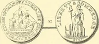 Picture 57 of 80 from The early coins of America and the laws governing their issue : comprising also descriptions of the Washington pieces, the Anglo-American tokens, many pieces of unknown origin, of the seventeenth and eighteenth centuries, and the first patterns of the United States Mint (1875), leaf 357