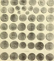 An illustration from The early coins of America and the laws governing their issue : comprising also descriptions of the Washington pieces, the Anglo-American tokens, many pieces of unknown origin, of the seventeenth and eighteenth centuries, and the first patterns of the United States Mint (1875)