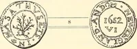Picture 8 of 80 from The early coins of America and the laws governing their issue : comprising also descriptions of the Washington pieces, the Anglo-American tokens, many pieces of unknown origin, of the seventeenth and eighteenth centuries, and the first patterns of the United States Mint (1875), leaf 56