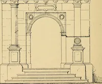 An illustration from Early renaissance architecture in England; a historical & descriptive account of the Tudor, Elizabethan & Jacobean periods, 1500-1625, for the use of students and others (1901)