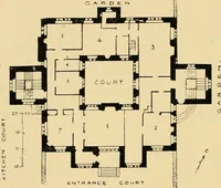 An illustration from Early renaissance architecture in England; a historical & descriptive account of the Tudor, Elizabethan & Jacobean periods, 1500-1625, for the use of students and others (1901)