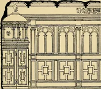An illustration from Early renaissance architecture in England; a historical & descriptive account of the Tudor, Elizabethan & Jacobean periods, 1500-1625, for the use of students and others (1901)
