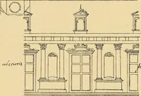 An illustration from Early renaissance architecture in England; a historical & descriptive account of the Tudor, Elizabethan & Jacobean periods, 1500-1625, for the use of students and others (1901)