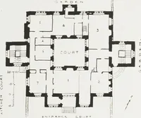 An illustration from Early renaissance architecture in England : a historical and descriptive account of the Tudor, Elizabethan, and Jacobean periods, 1500-1625 : for the use of students and others (1914)