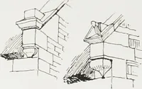 An illustration from Early renaissance architecture in England : a historical and descriptive account of the Tudor, Elizabethan, and Jacobean periods, 1500-1625 : for the use of students and others (1914)