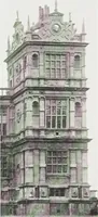 An illustration from Early renaissance architecture in England : a historical and descriptive account of the Tudor, Elizabethan, and Jacobean periods, 1500-1625 : for the use of students and others (1914)