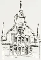 An illustration from Early renaissance architecture in England : a historical and descriptive account of the Tudor, Elizabethan, and Jacobean periods, 1500-1625 : for the use of students and others (1914)