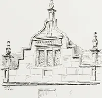 An illustration from Early renaissance architecture in England : a historical and descriptive account of the Tudor, Elizabethan, and Jacobean periods, 1500-1625 : for the use of students and others (1914)