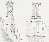 An illustration from Early renaissance architecture in England : a historical and descriptive account of the Tudor, Elizabethan, and Jacobean periods, 1500-1625 : for the use of students and others (1914)