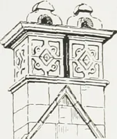 An illustration from Early renaissance architecture in England : a historical and descriptive account of the Tudor, Elizabethan, and Jacobean periods, 1500-1625 : for the use of students and others (1914)