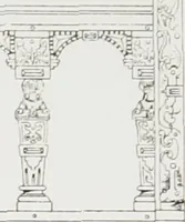An illustration from Early renaissance architecture in England : a historical and descriptive account of the Tudor, Elizabethan, and Jacobean periods, 1500-1625 : for the use of students and others (1914)