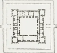 An illustration from Early renaissance architecture in England : a historical and descriptive account of the Tudor, Elizabethan, and Jacobean periods, 1500-1625 : for the use of students and others (1914)