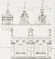 An illustration from Early renaissance architecture in England : a historical and descriptive account of the Tudor, Elizabethan, and Jacobean periods, 1500-1625 : for the use of students and others (1914)