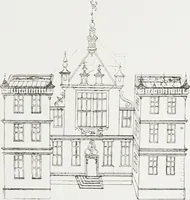 An illustration from Early renaissance architecture in England : a historical and descriptive account of the Tudor, Elizabethan, and Jacobean periods, 1500-1625 : for the use of students and others (1914)