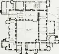 An illustration from Early renaissance architecture in England : a historical and descriptive account of the Tudor, Elizabethan, and Jacobean periods, 1500-1625 : for the use of students and others (1914)