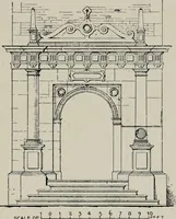 An illustration from Early renaissance architecture in England; a historical and descriptive account of the Tudor, Elizabethan, and Jacobean periods, 1500-1625, for the use of students and others (1914)