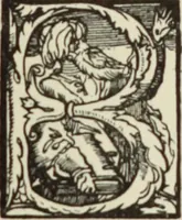 An illustration from Early woodcut initials : containing over thirteen hundred reproductions of ornamental letters of the fifteenth and sixteenth centuries (1908)